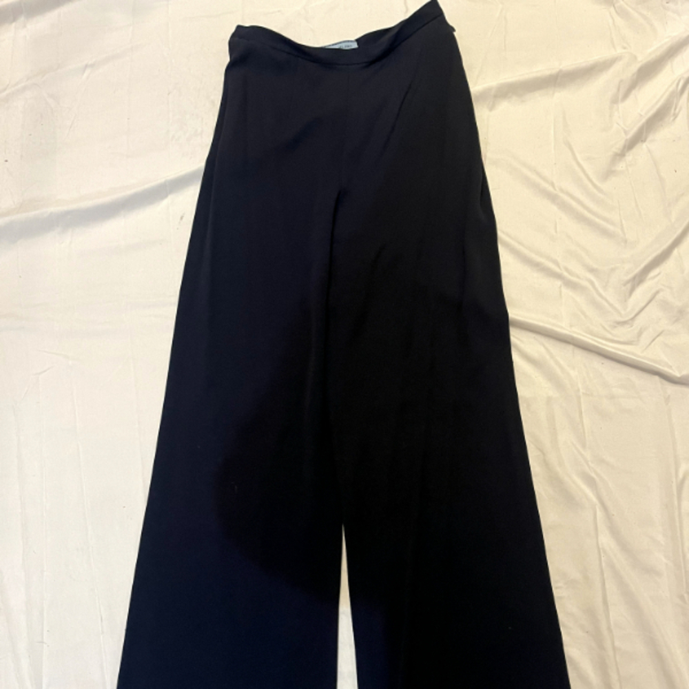 Prada Black Wide-Leg Trousers